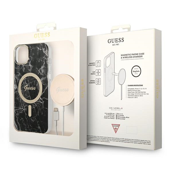 Guess-Marble-MagSafe-telefontok-fekete-iPhone-14-9