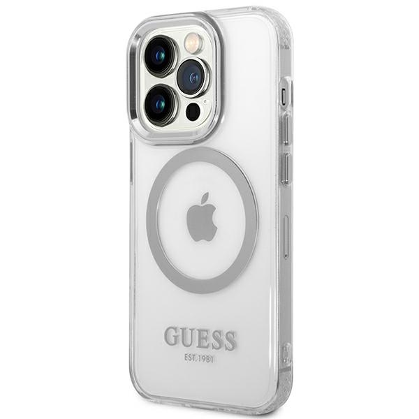 Guess-Metal-Outline-MagSafe-telefontok-ezustatlatszo-iPhone-14-Pro-1