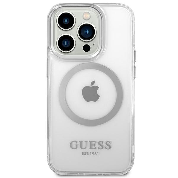 Guess-Metal-Outline-MagSafe-telefontok-ezustatlatszo-iPhone-14-Pro-2