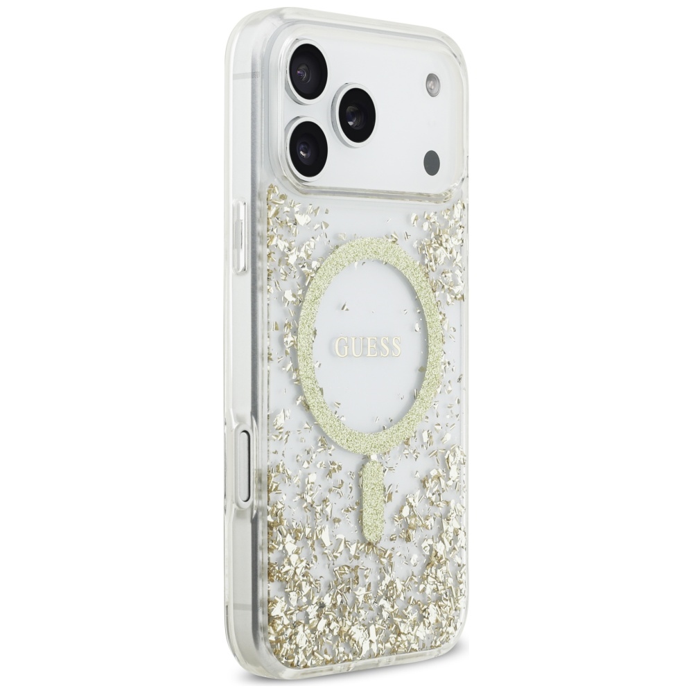 Guess-Resin-Bottom-Glitter-MagSafe-tok-iPhone-17-Pro-Max-–-arany-3