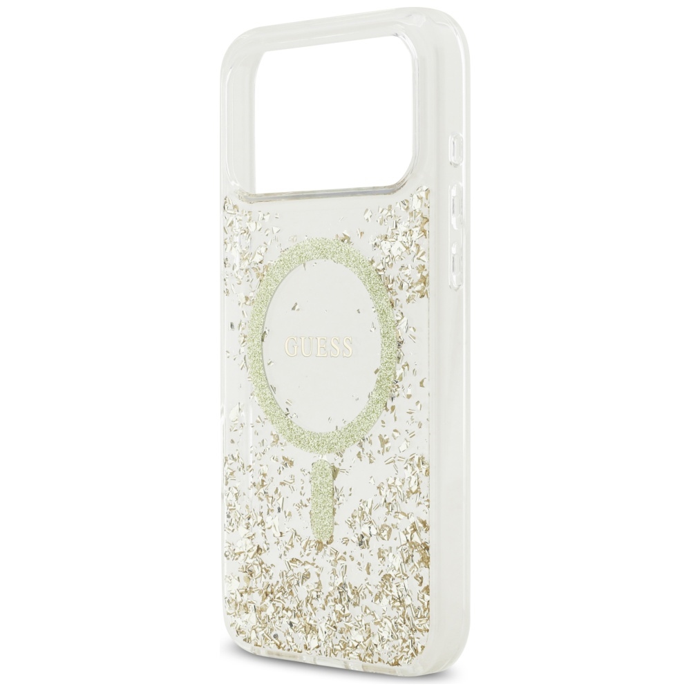 Guess-Resin-Bottom-Glitter-MagSafe-tok-iPhone-17-Pro-Max-–-arany-5