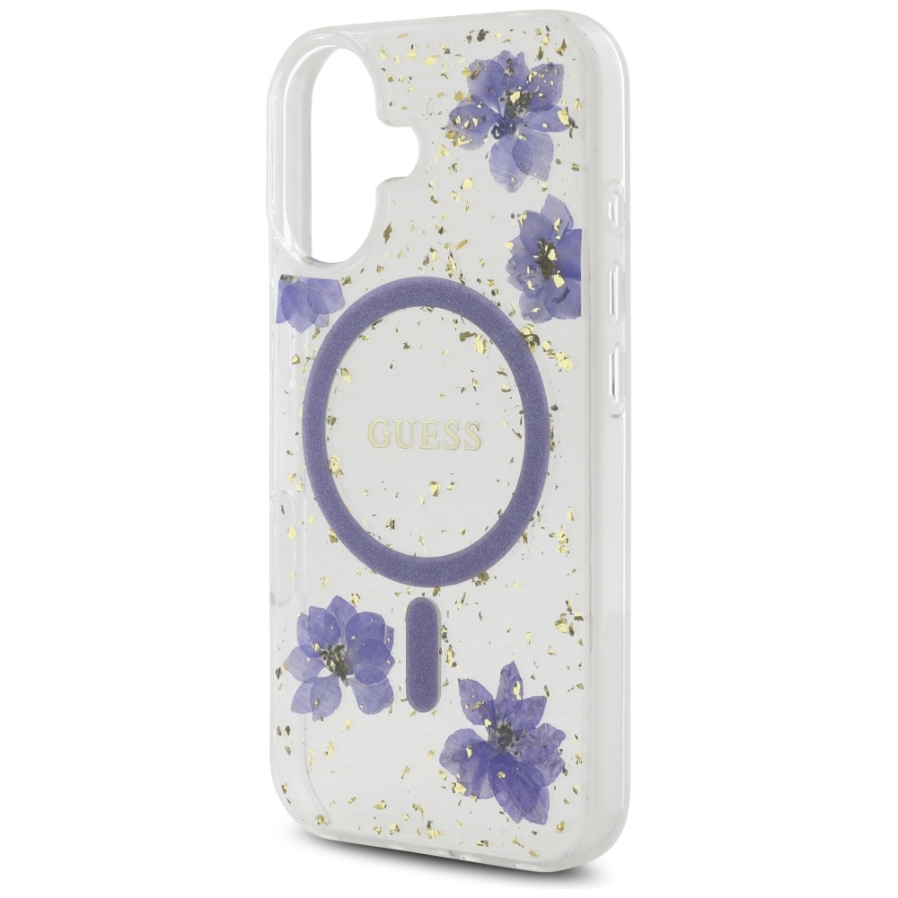 Guess-Resin-Flowers-Glitter-MagSafe-telefontok-viola-iPhone-16-5