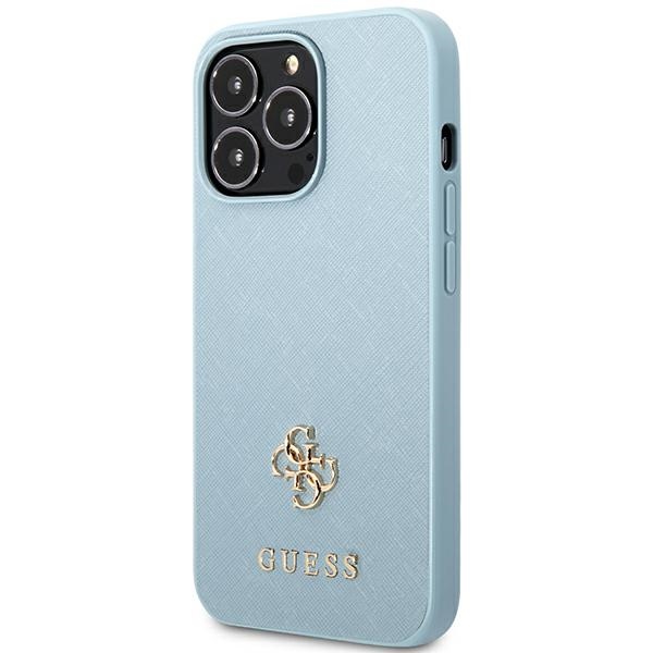 Guess-Saffiano-4G-Small-Metal-Logo-telefontok-kek-iPhone-13-Pro-Max-1