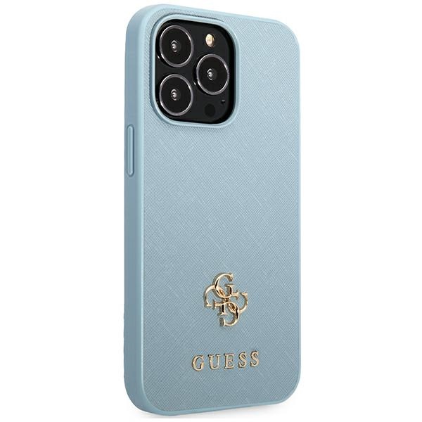 Guess-Saffiano-4G-Small-Metal-Logo-telefontok-kek-iPhone-13-Pro-Max-3