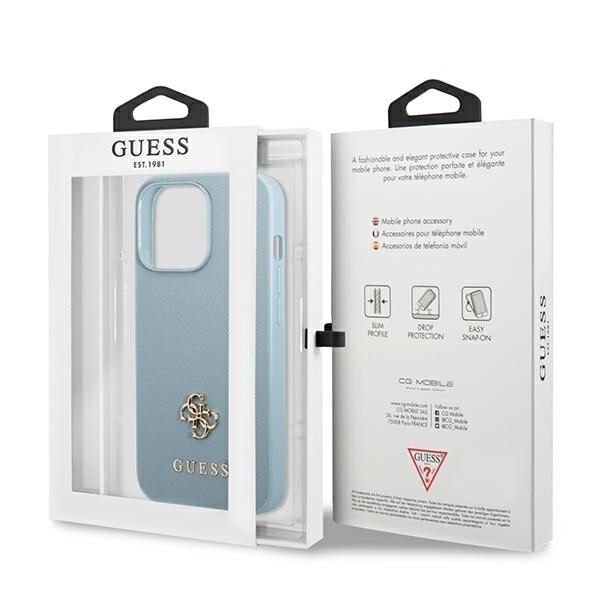 Guess-Saffiano-4G-Small-Metal-Logo-telefontok-kek-iPhone-13-Pro-Max-7