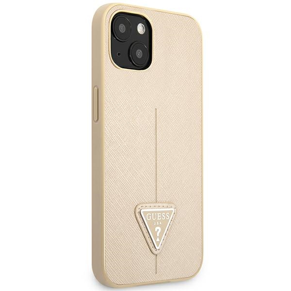 Guess-Saffiano-Triangle-Logo-telefontok-bezs-iPhone-14-Plus-3