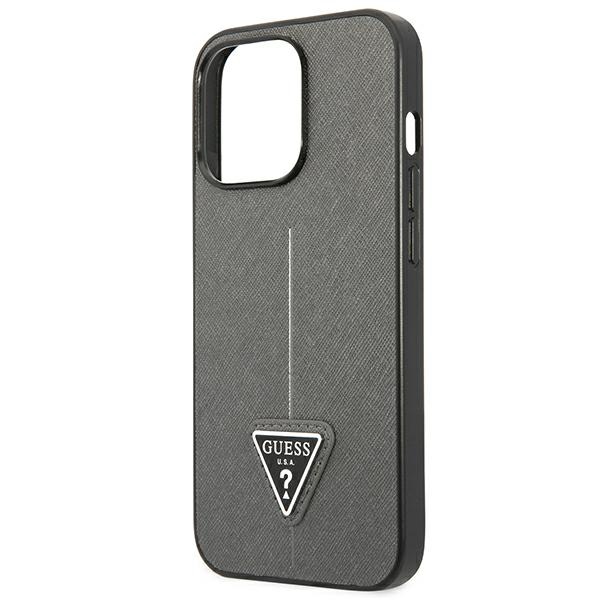 Guess-Saffiano-Triangle-Logo-telefontok-ezust-iPhone-13-Pro-Max-5