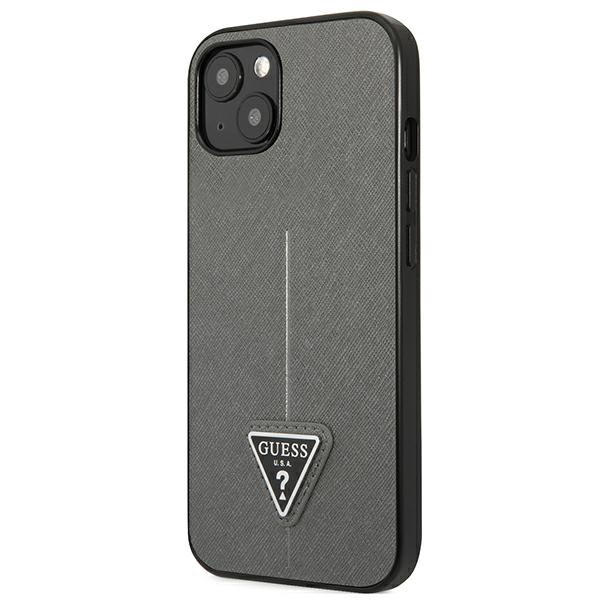 Guess-Saffiano-Triangle-Logo-telefontok-ezust-iPhone-14-1