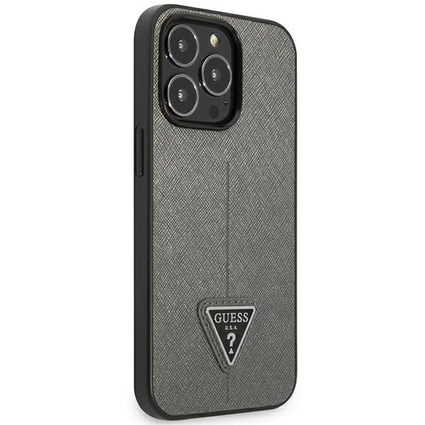 Guess-Saffiano-Triangle-Logo-telefontok-ezust-iPhone-14-Pro-Max-3