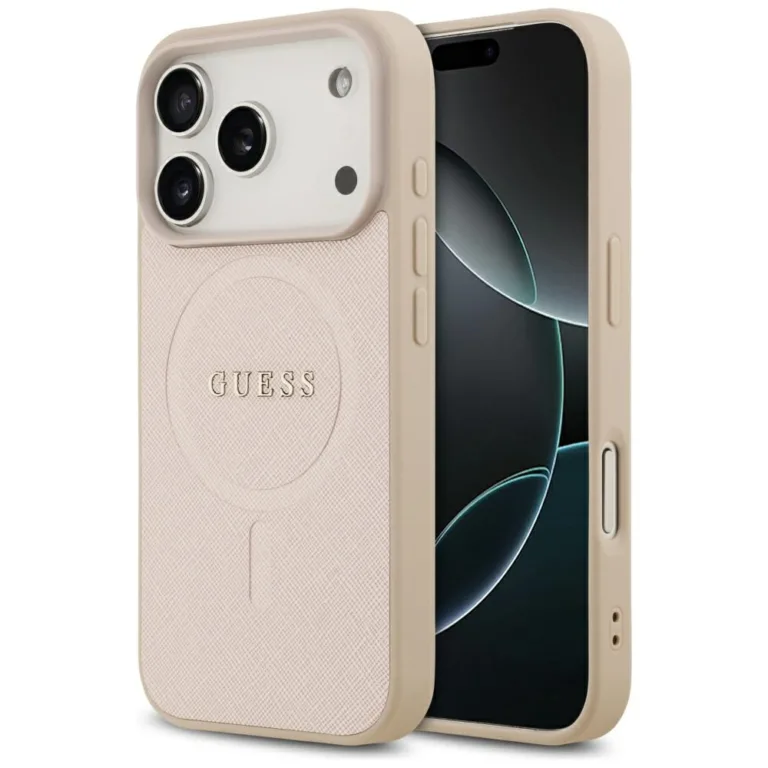 Guess Saffiano telefontok rózsaszín - iPhone 17 Pro
