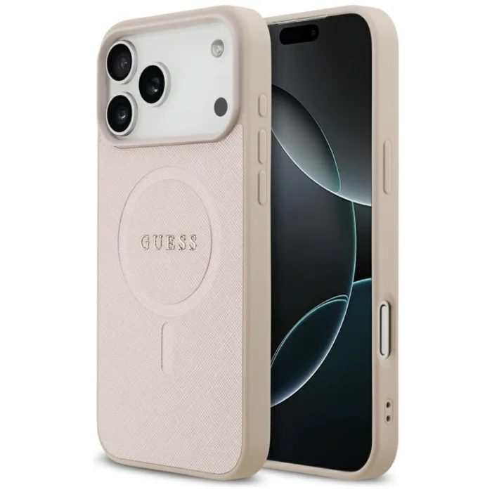 Guess Saffiano telefontok rózsaszín - iPhone 17 Pro Max