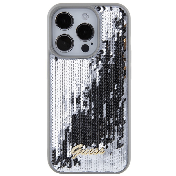 Guess-Sequin-Script-Metal-telefontok-ezust-iPhone-15-Pro-2