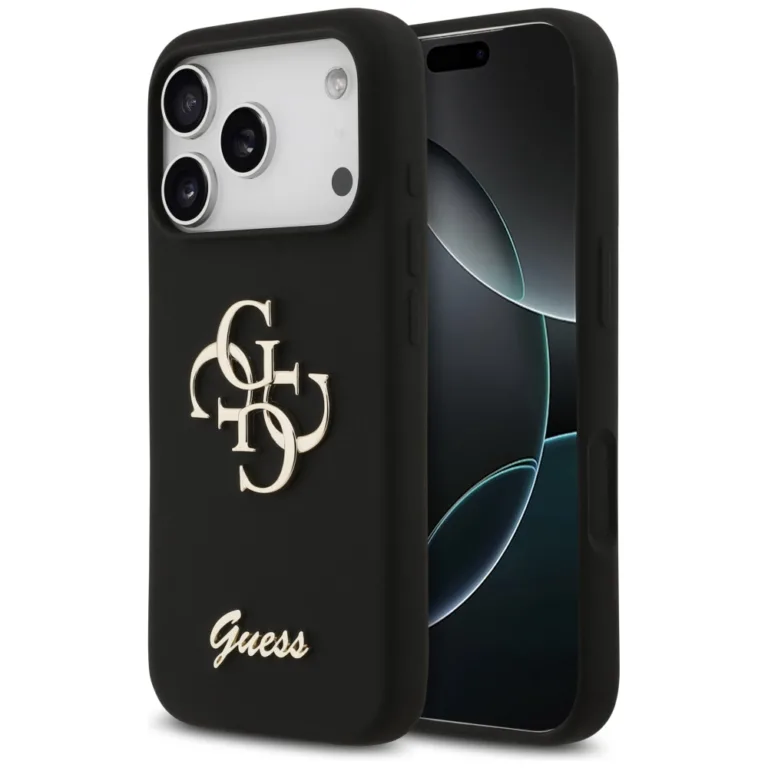 Guess Silicone telefontok fekete - iPhone 17 Pro