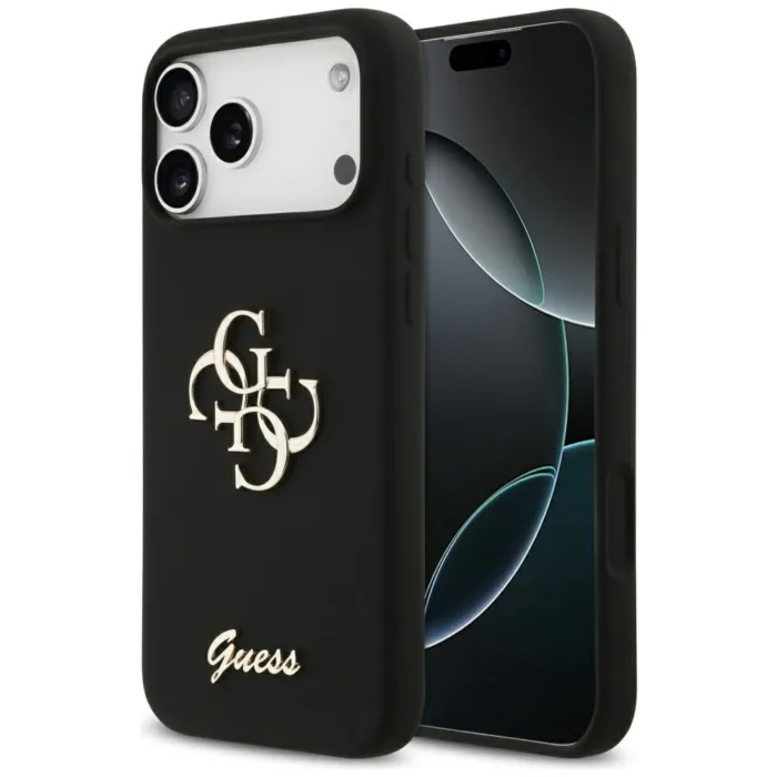 Guess Silicone telefontok fekete - iPhone 17 Pro Max