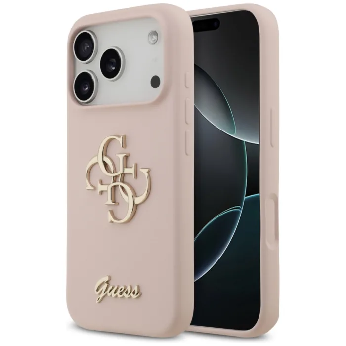 Guess Silicone telefontok rózsaszín - iPhone 17 Pro