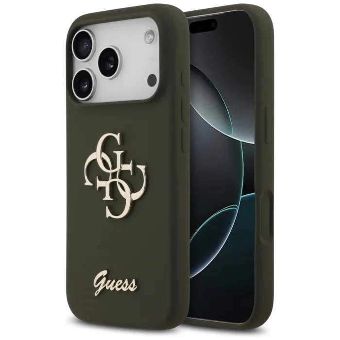 Guess Silicone telefontok zöld - iPhone 17 Pro