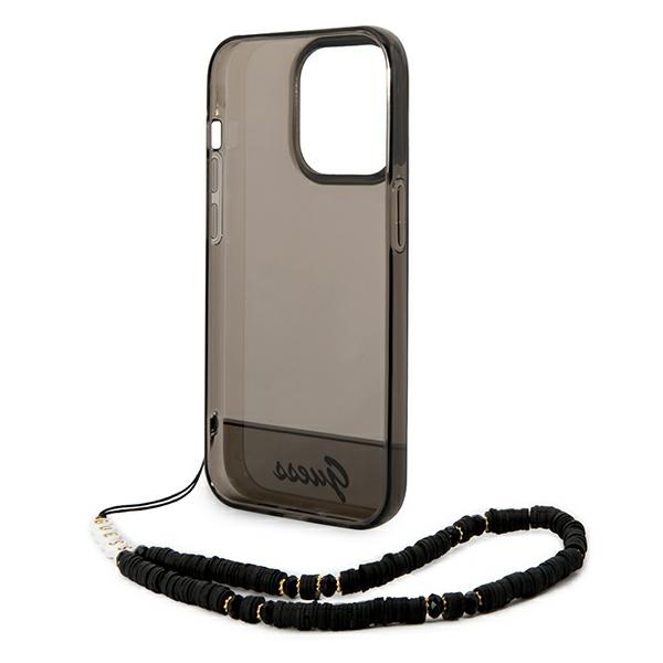 Guess-Translucent-Pearl-Strap-telefontok-fekete-iPhone-14-Pro-5