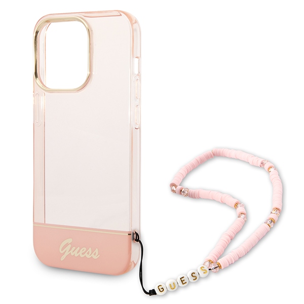 Guess-Translucent-Pearl-Strap-telefontok-rozsaszin-iPhone-14-Pro-Max-4