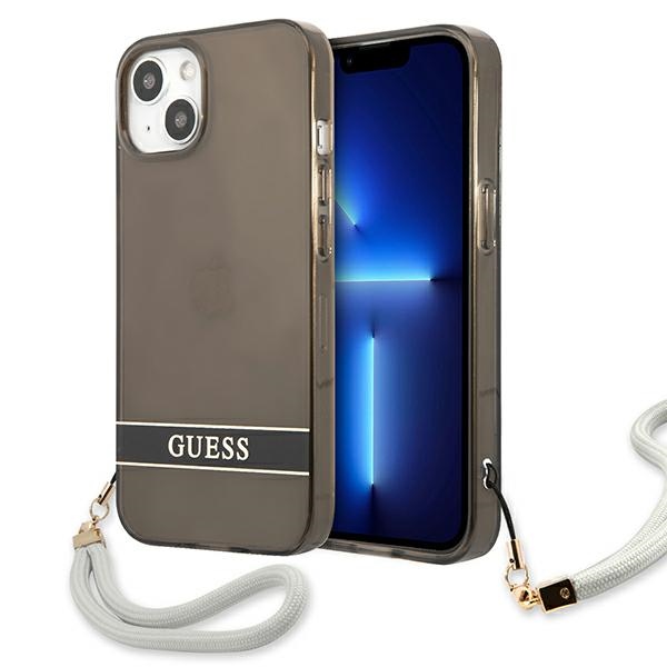 Guess Translucent Strap telefontok fekete - iPhone 13 Mini