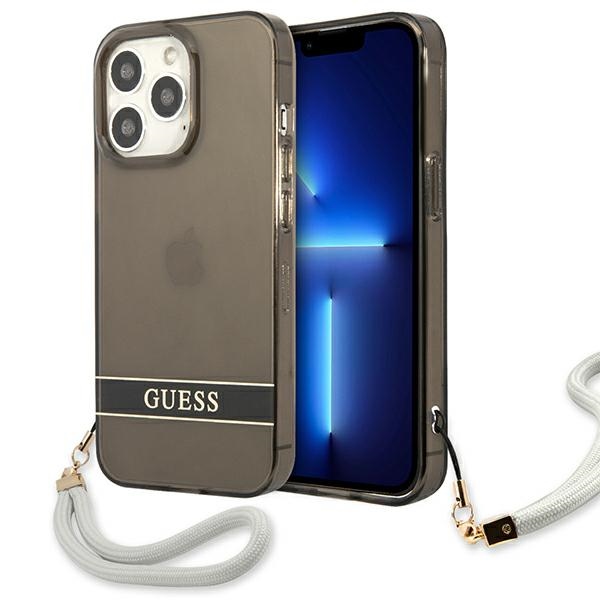 Guess Translucent Strap telefontok fekete - iPhone 13
