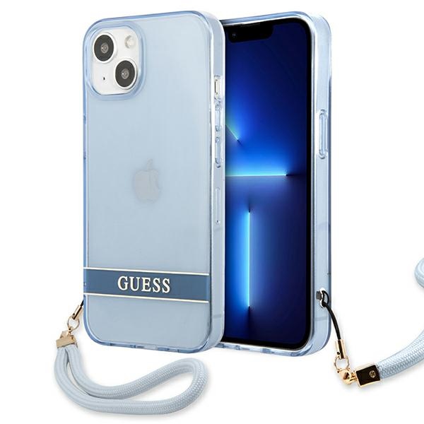 Guess Translucent Strap telefontok kék - iPhone 13 mini