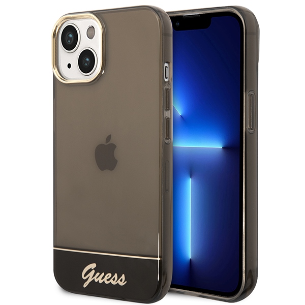 Guess Translucent telefontok fekete - iPhone 14 Plus