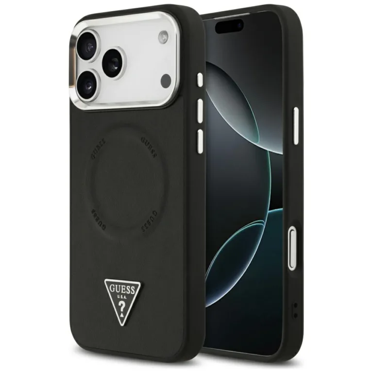 Guess Triangle Logo telefontok fekete - iPhone 17 Pro Max