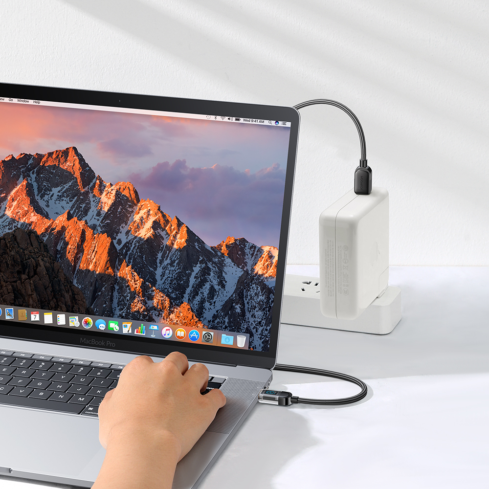 Joyroom-A4-USB-C-USB-C-kabel-100W-1.2-m-kijelzovel-–-fekete-4