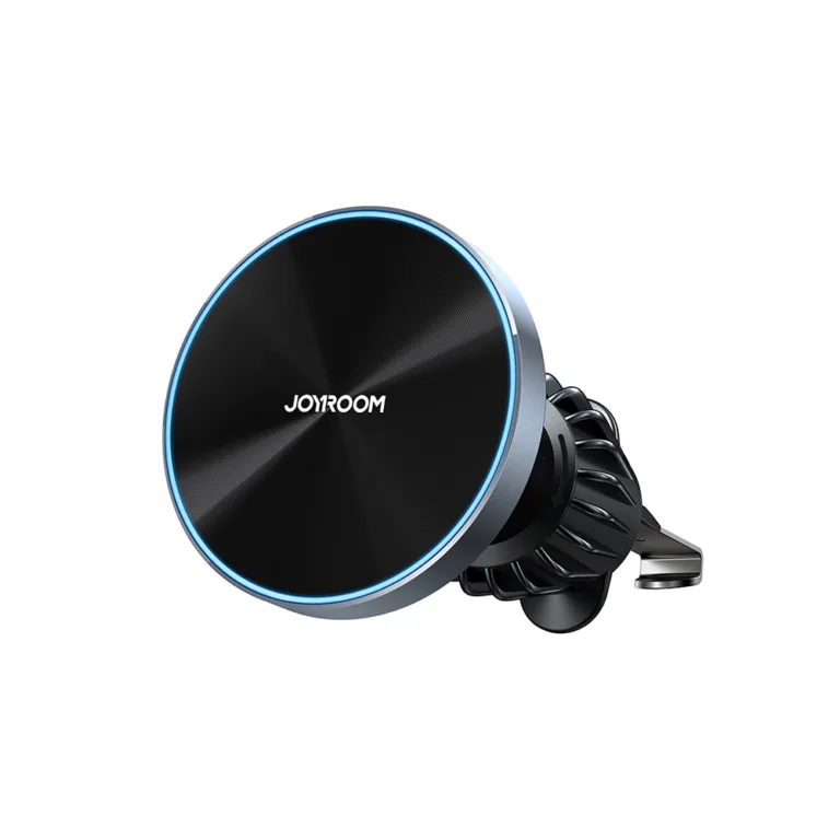 Joyroom JR Pro mágneses autós telefontartó 15W vezeték nélküli töltéssel szellőzőrácsra – fekete