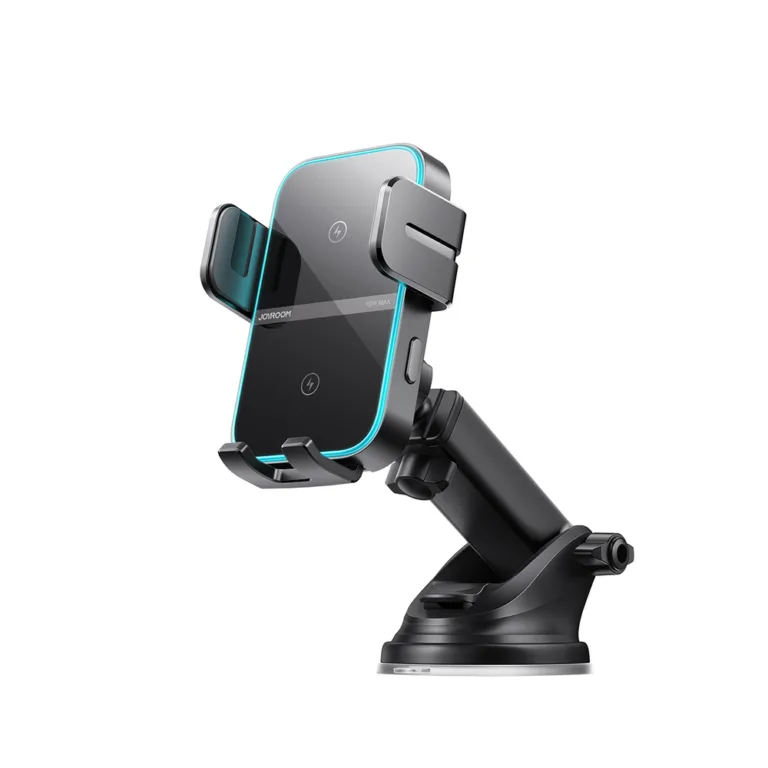 Joyroom JR S vezeték nélküli töltős autós telefontartó műszerfalra – fekete