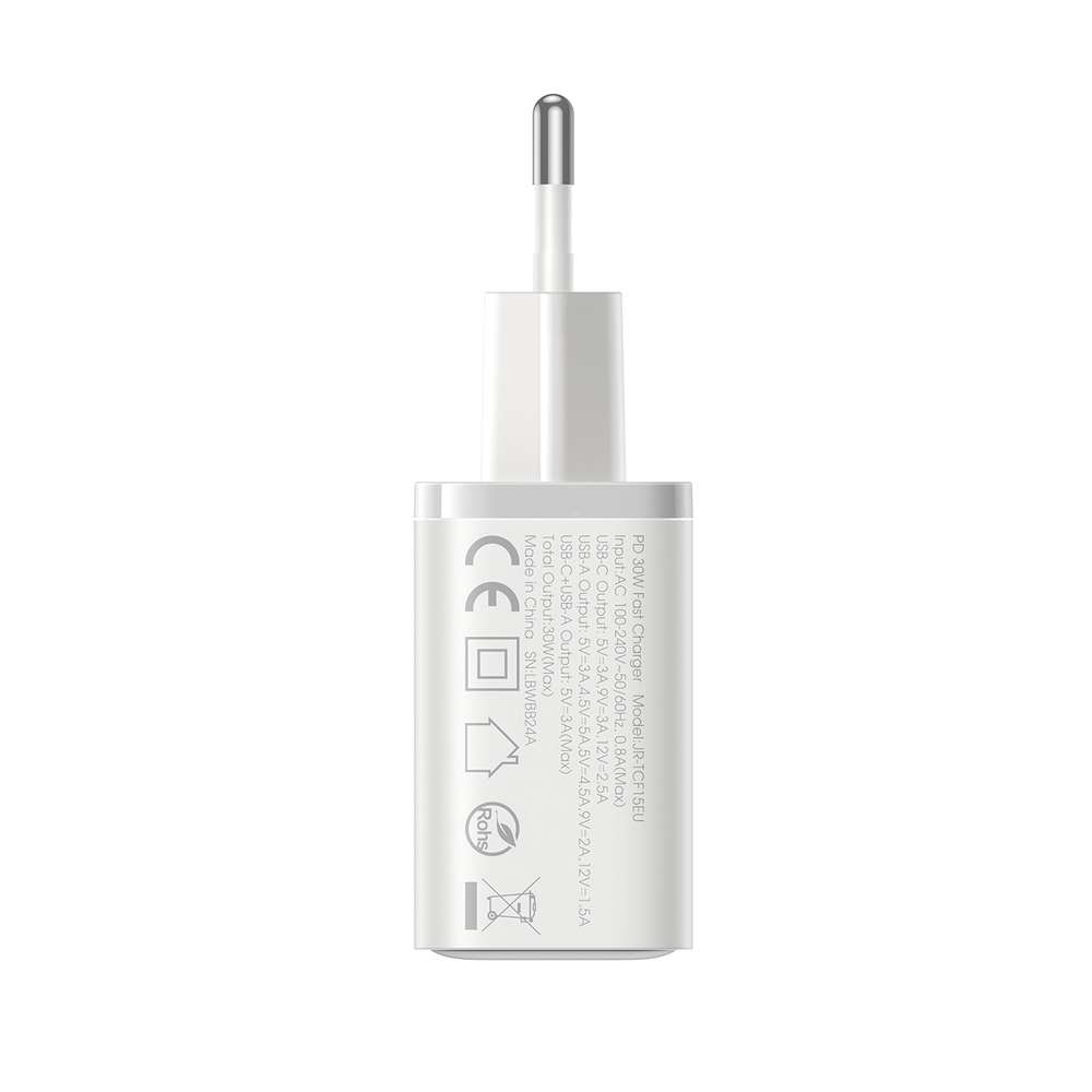 Joyroom-JR-halozati-tolto-USB-C-USB-A-30W-–-feher-2