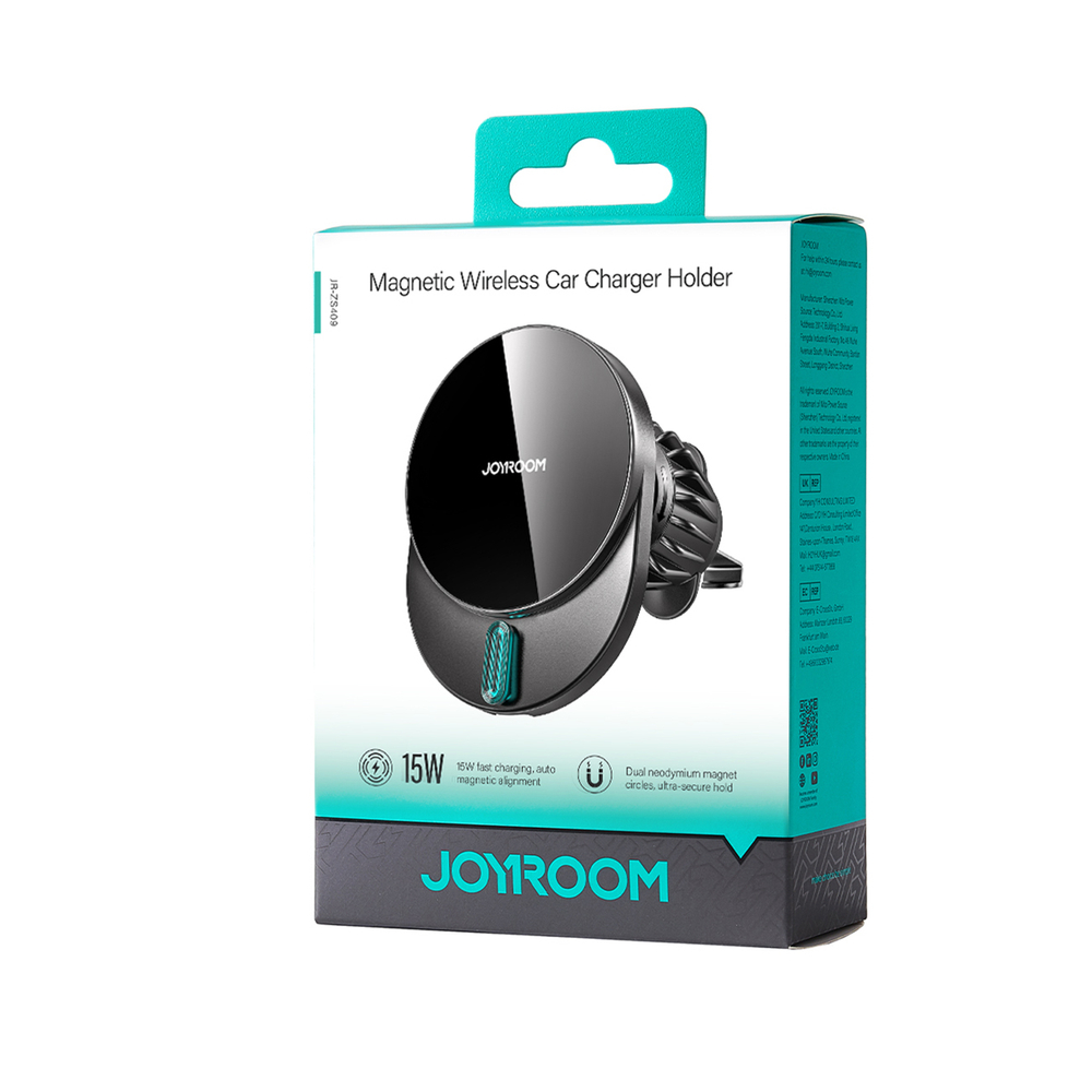 Joyroom-JR-magneses-autos-telefontarto-15W-vezetek-nelkuli-toltessel-szellozoracsra-–-fekete-1