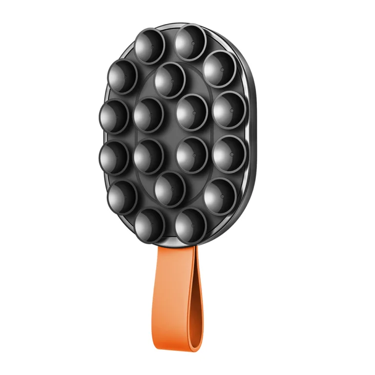 Joyroom JR–S mágneses tapadókorongos tartó 4.7–7" telefonhoz – fekete/narancs