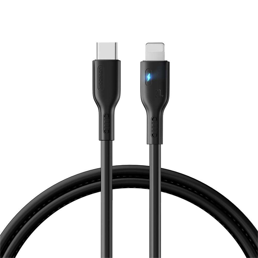 Joyroom Premium A13 Lightning / USB-C kábel 20W 1.2 m – fekete Joyroom Premium A13 Lightning / USB-C kábel 20W 1.2 m – fekete