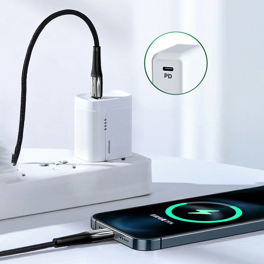 Joyroom-S-USB-C-Lightning-PD-kabel-20W-2.4A-1.2-m-–-piros-2