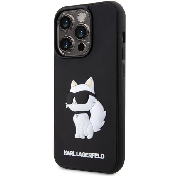 Karl-Lagerfeld-3D-Rubber-Choupette-telefontok-fekete-iPhone-14-Pro-1