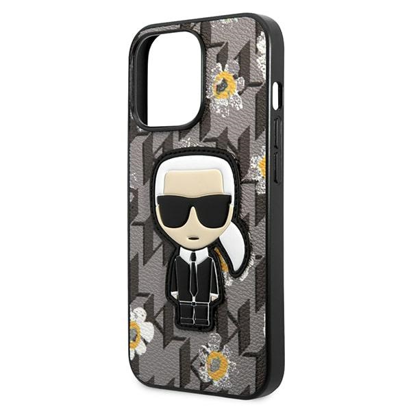 Karl-Lagerfeld-Flower-Ikonik-Karl-telefontok-szurke-iPhone-13-iPhone-13-Pro-5