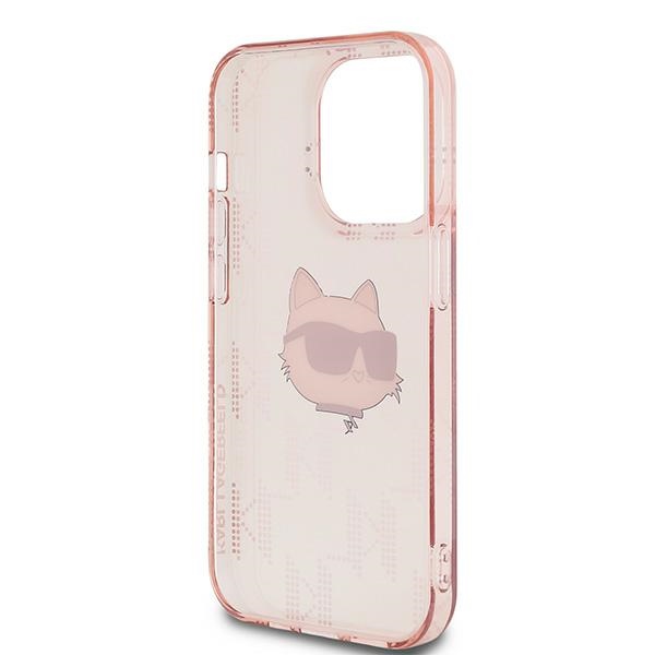 Karl-Lagerfeld-IML-Choupette-Head-Monogram-telefontok-rozsaszin-iPhone-13-Pro-Max-6