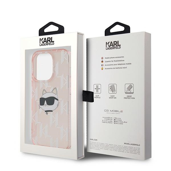 Karl-Lagerfeld-IML-Choupette-Head-Monogram-telefontok-rozsaszin-iPhone-13-Pro-Max-7