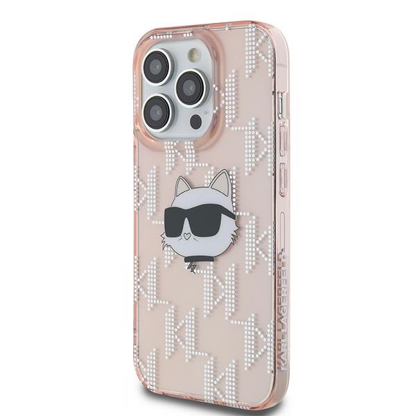 Karl-Lagerfeld-IML-Choupette-Head-Monogram-telefontok-rozsaszin-iPhone-14-Pro-Max-1