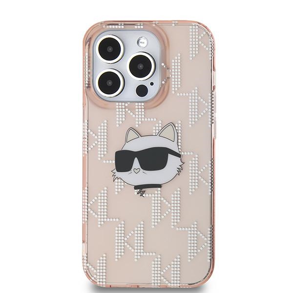 Karl-Lagerfeld-IML-Choupette-Head-Monogram-telefontok-rozsaszin-iPhone-14-Pro-Max-2