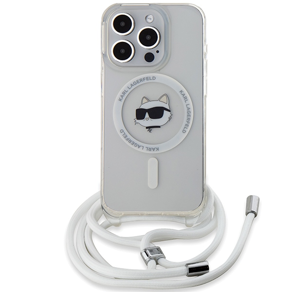 Karl-Lagerfeld-IML-Choupette-HeadCord-MagSafe-telefontok-atlatszo-iPhone-15-Pro-1