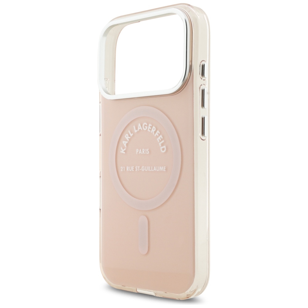 Karl-Lagerfeld-IML-Karl-RSG-Logo-MagSafe-telefontok-rozsaszin-iPhone-17-Pro-5