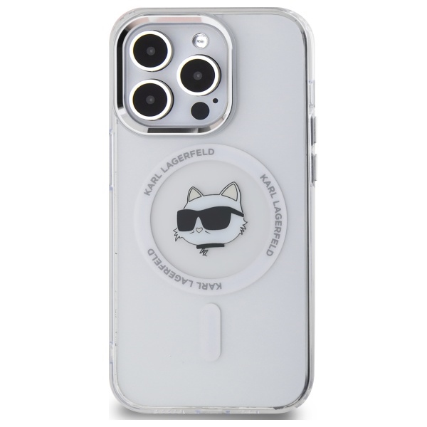 Karl-Lagerfeld-IML-Metal-Choupette-Head-MagSafe-telefontok-feher-iPhone-13-2
