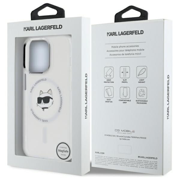 Karl-Lagerfeld-IML-Metal-Choupette-Head-MagSafe-telefontok-feher-iPhone-13-7
