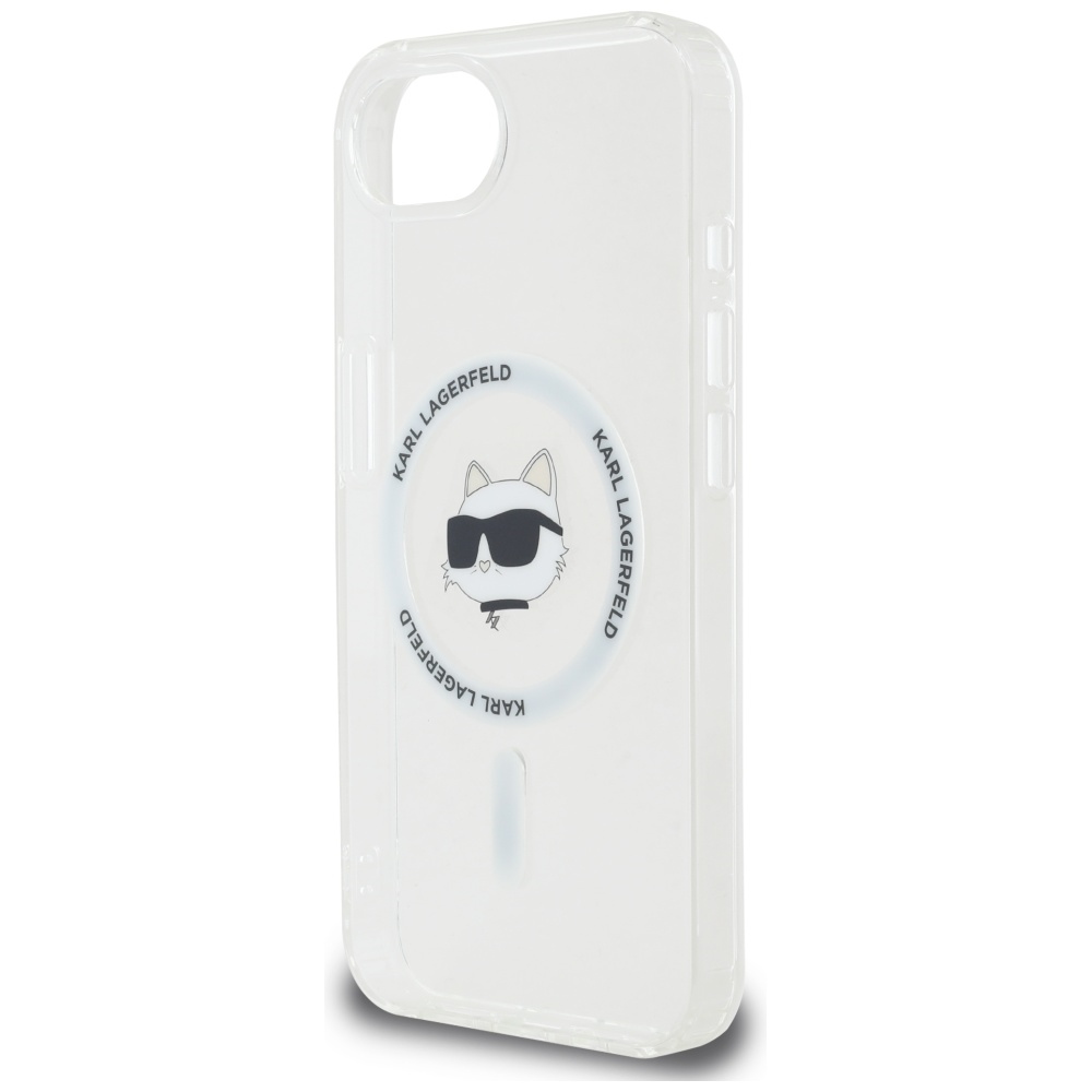 Karl-Lagerfeld-IML-Metal-Choupette-Head-MagSafe-telefontok-feher-iPhone-16e-5