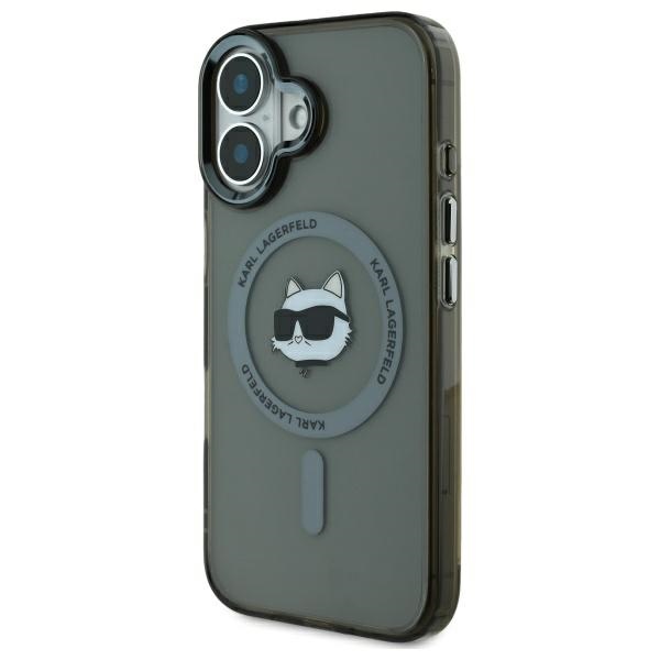 Karl-Lagerfeld-IML-Metal-Choupette-Head-MagSafe-telefontok-fekete-iPhone-16-Plus-1