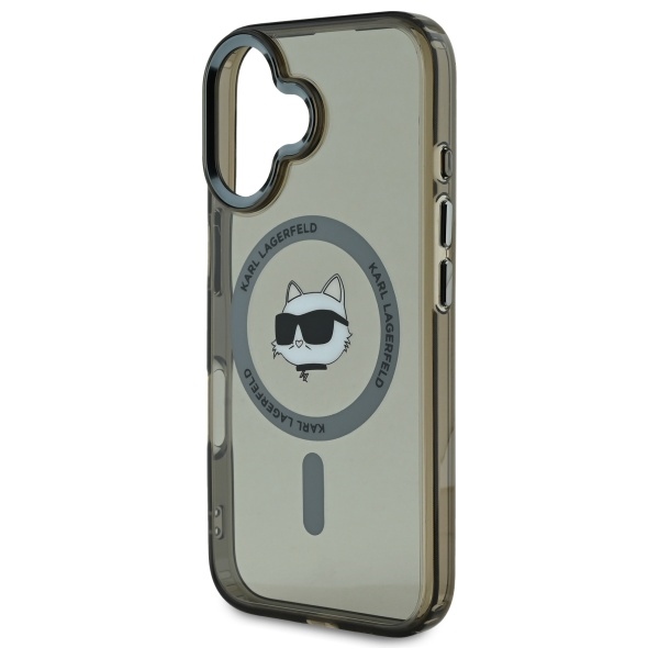 Karl-Lagerfeld-IML-Metal-Choupette-Head-MagSafe-telefontok-fekete-iPhone-16-Plus-5
