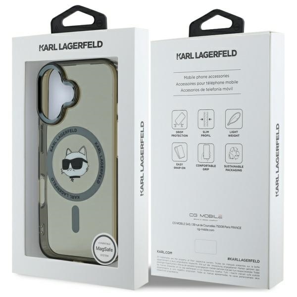 Karl-Lagerfeld-IML-Metal-Choupette-Head-MagSafe-telefontok-fekete-iPhone-16-Plus-7