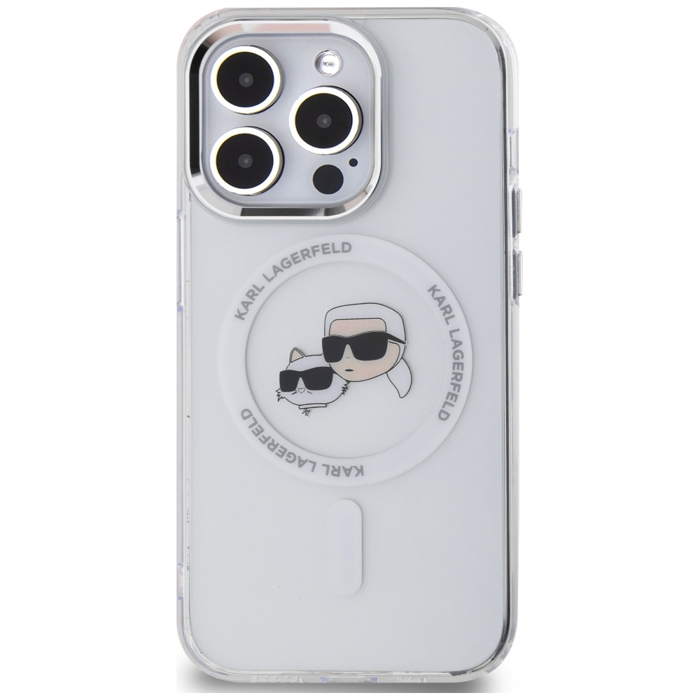 Karl-Lagerfeld-IML-Metal-Karl-Choupette-Head-MagSafe-telefontok-feher-iPhone-14-Pro-2